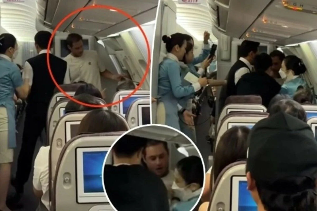 Un passager tente d'ouvrir la porte de l'avion lors d'un vol Bangkok-Séoul